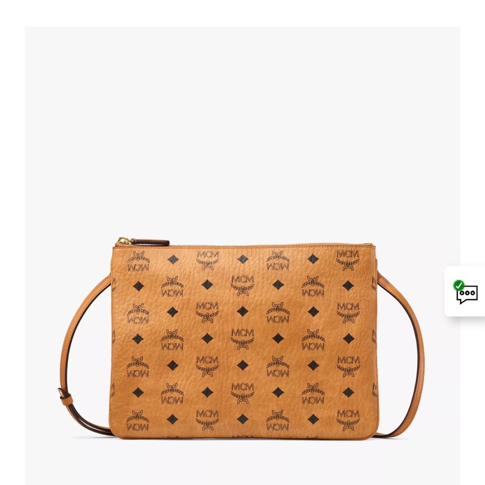 Authentic MCM Visetos Crossbody Pouch
